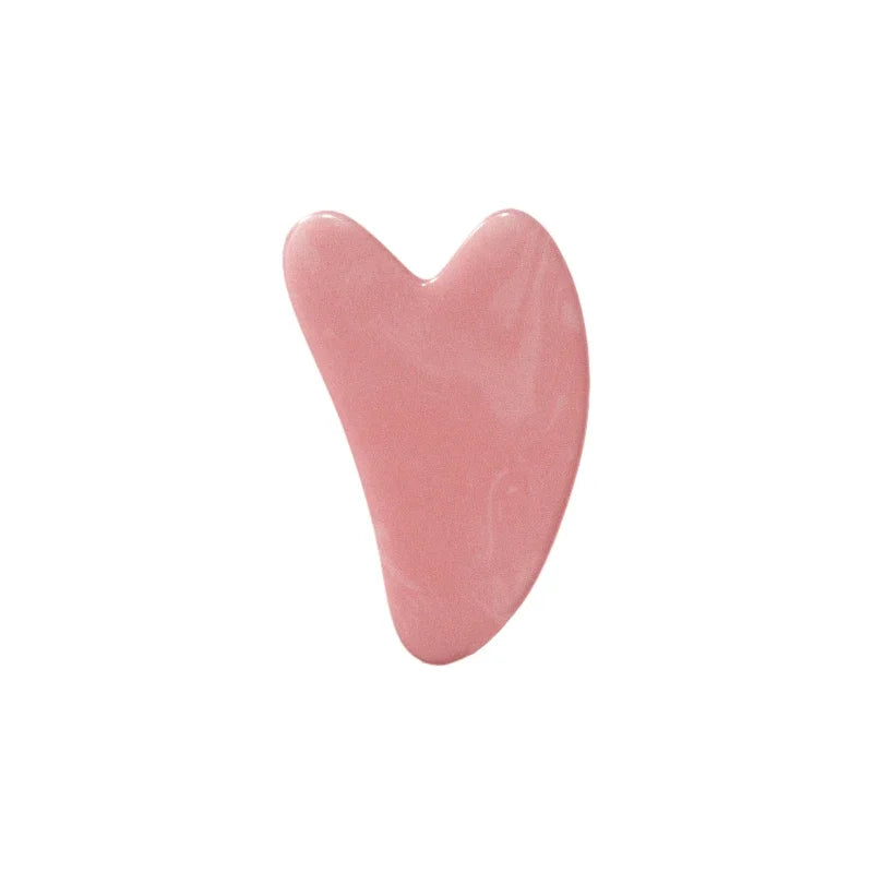 Rolo de Quartzo Rosa + Gua Sha | Massagem Facial Rejuvenescedora